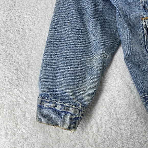 Vintage Levis Denim Jacket XS Trucker Made USA 70507 4890 Distressed 90s - Picture 3 of 12